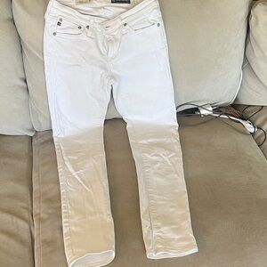 AG Adriano Goldschmied White Bootcut Women's Jeans